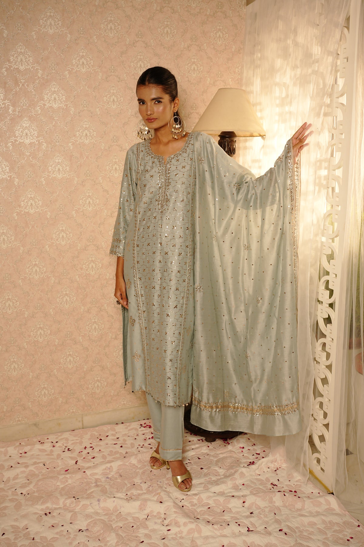 Starlight Mukaish Suit