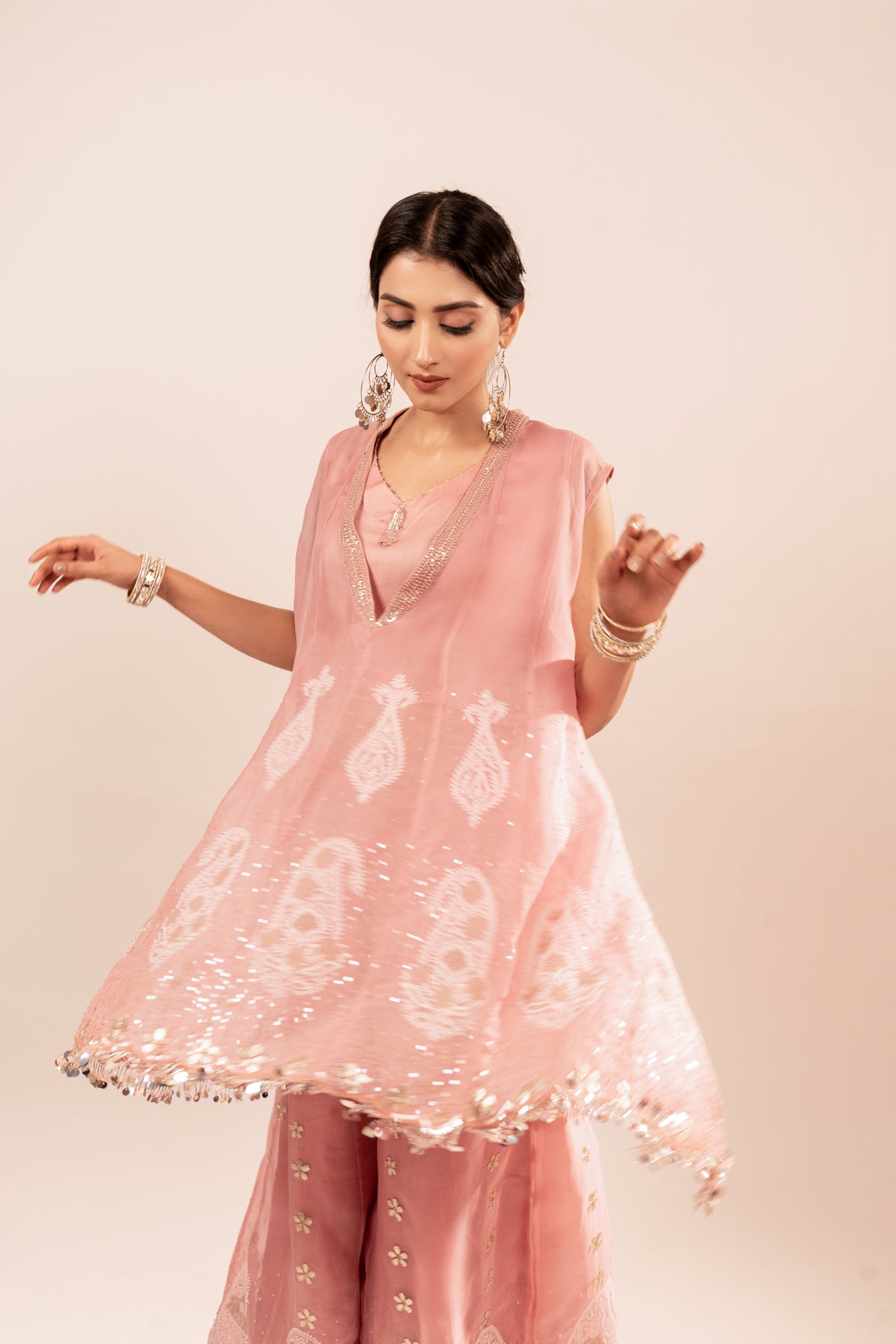 Copper Drizzle Organza set