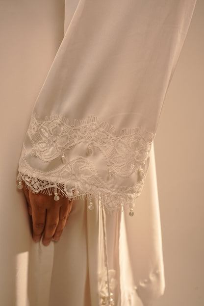 Tia White Dhoti Set