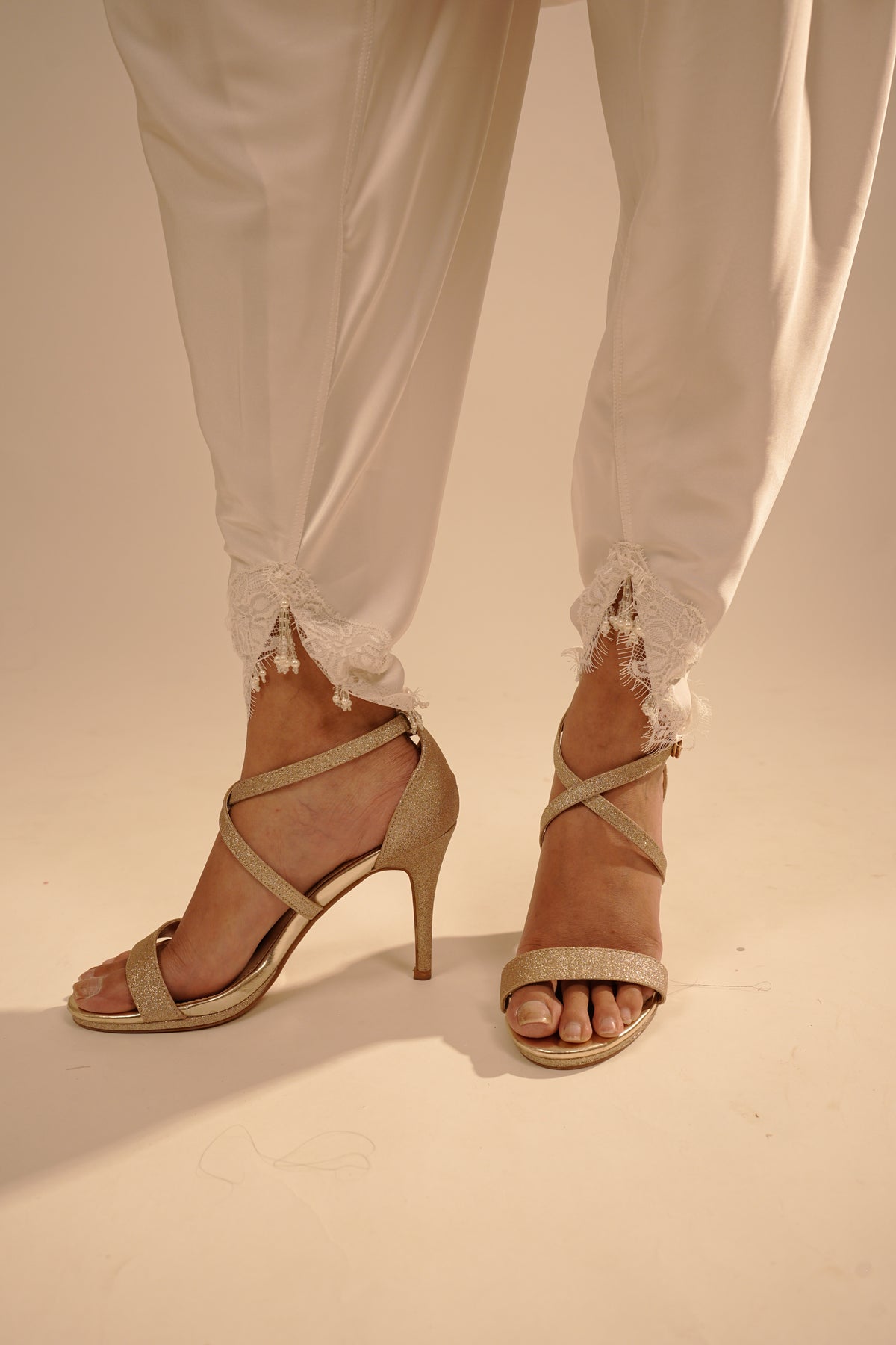 Tia White Dhoti Set