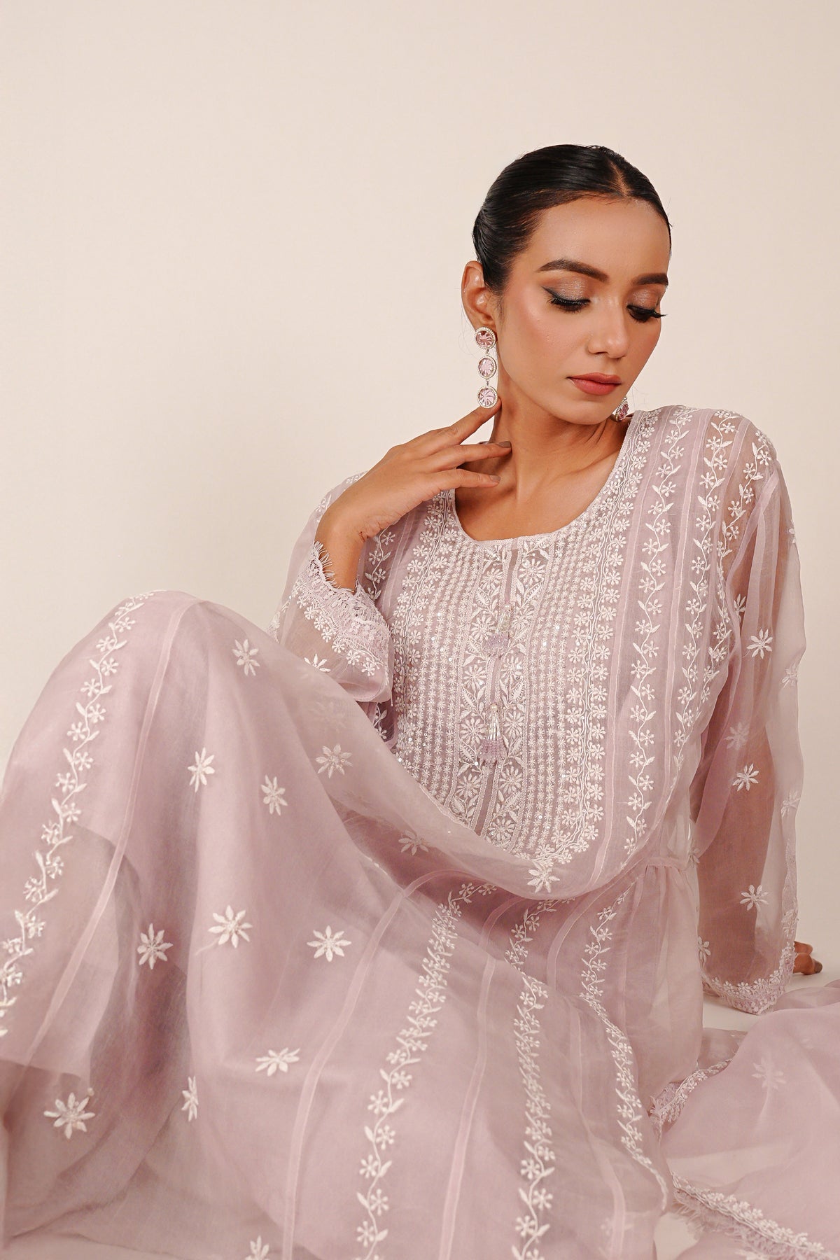 Eira organza anarkali set